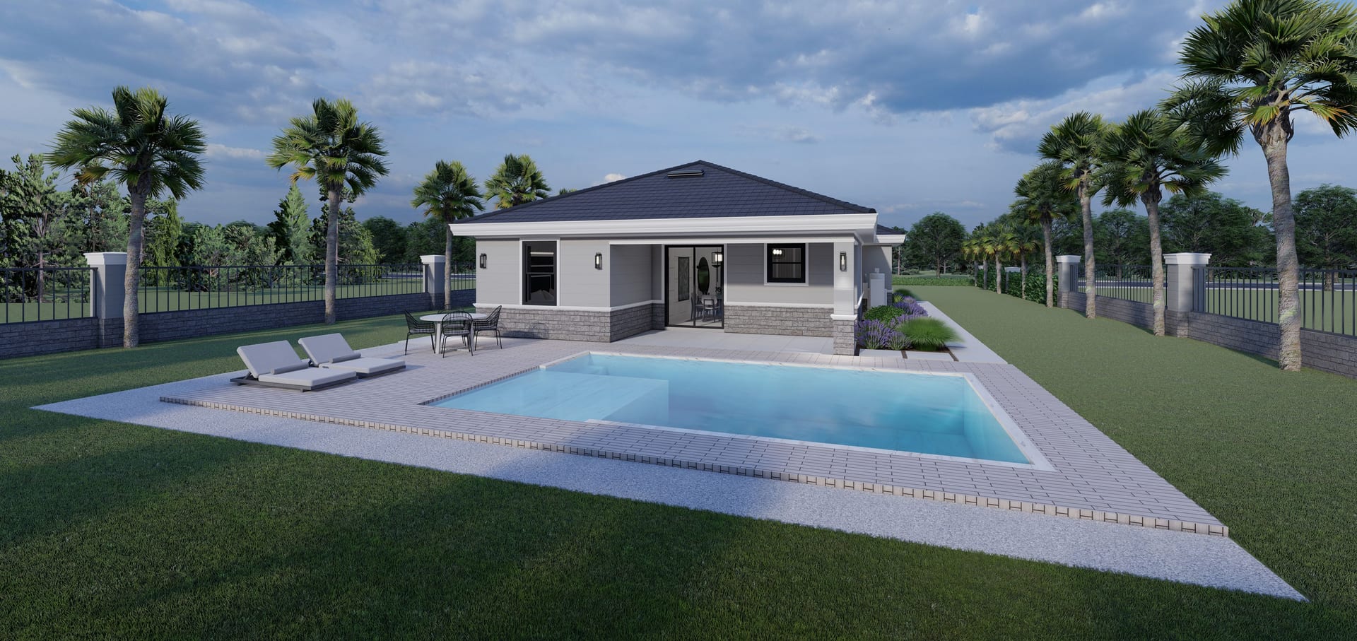 Oicles OP1. ADU rear facade