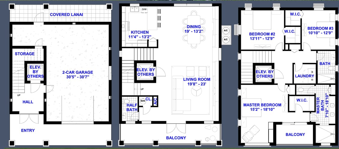 Olympia 2D floor plan with dimensions