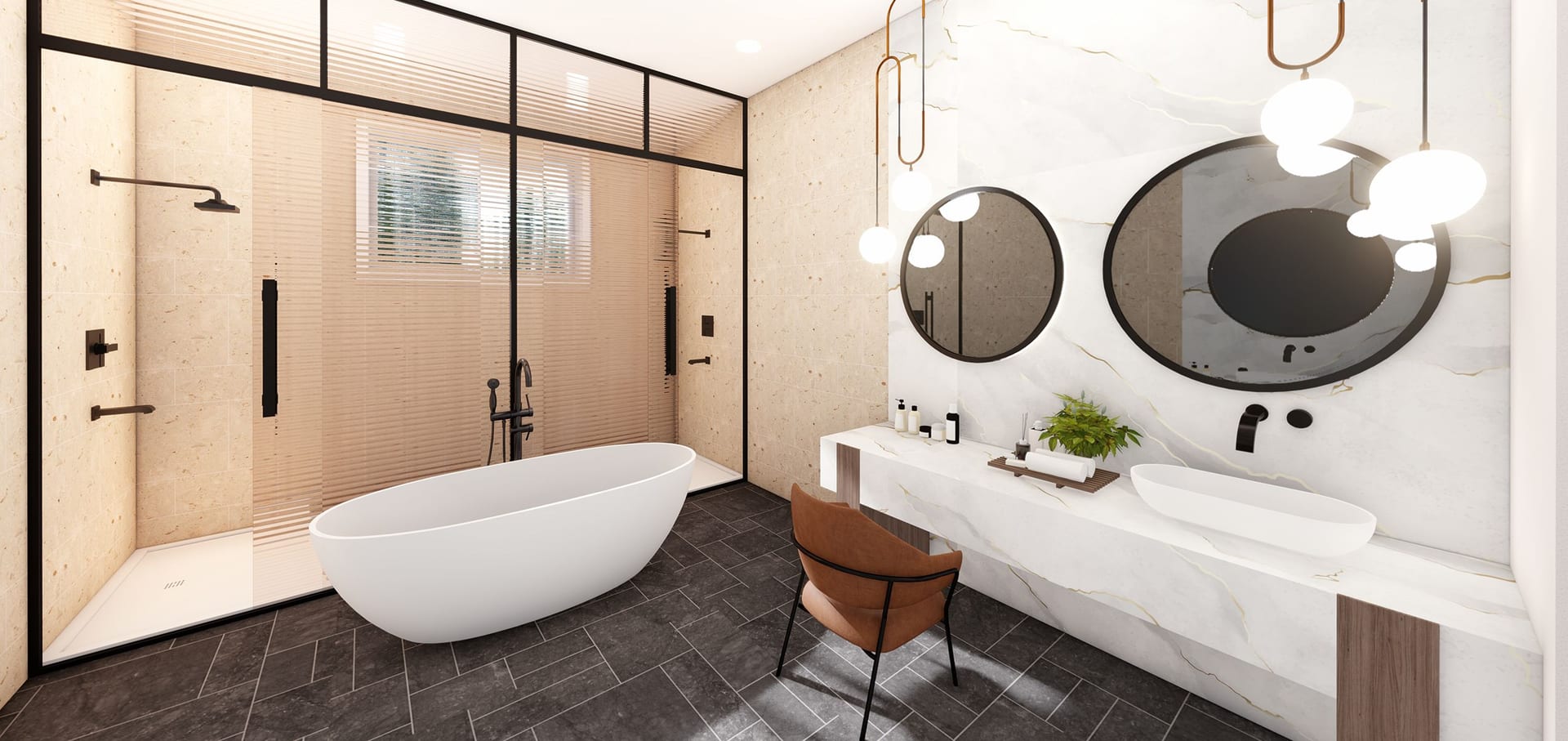 Orion M1 master bath