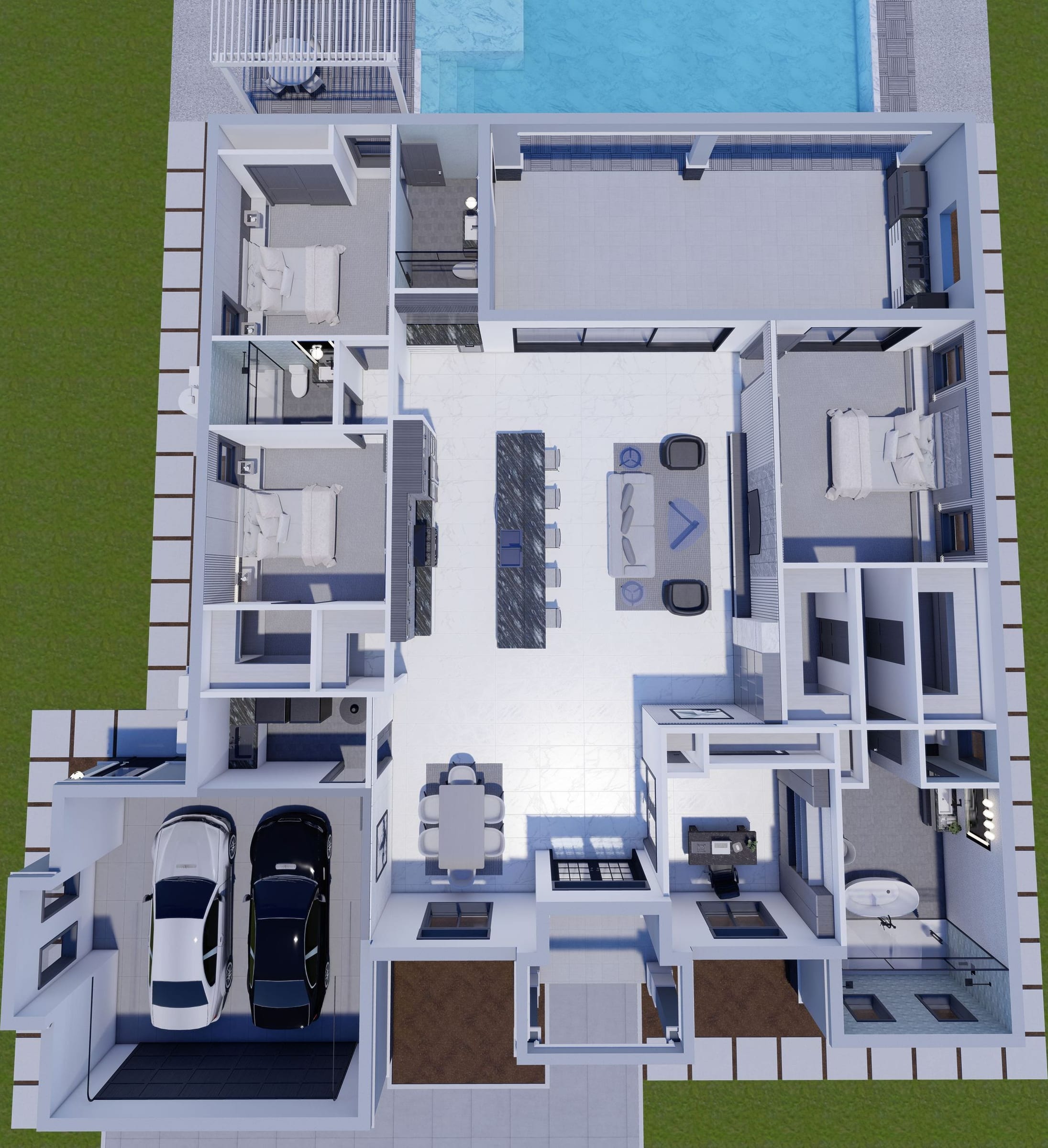 Orion M2 3D floor plan, top-down