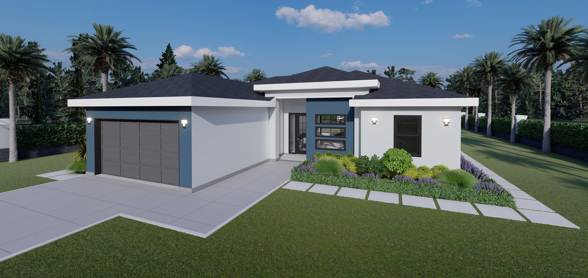 OTL M1 (Op. Two Cars Garage) front-side facade