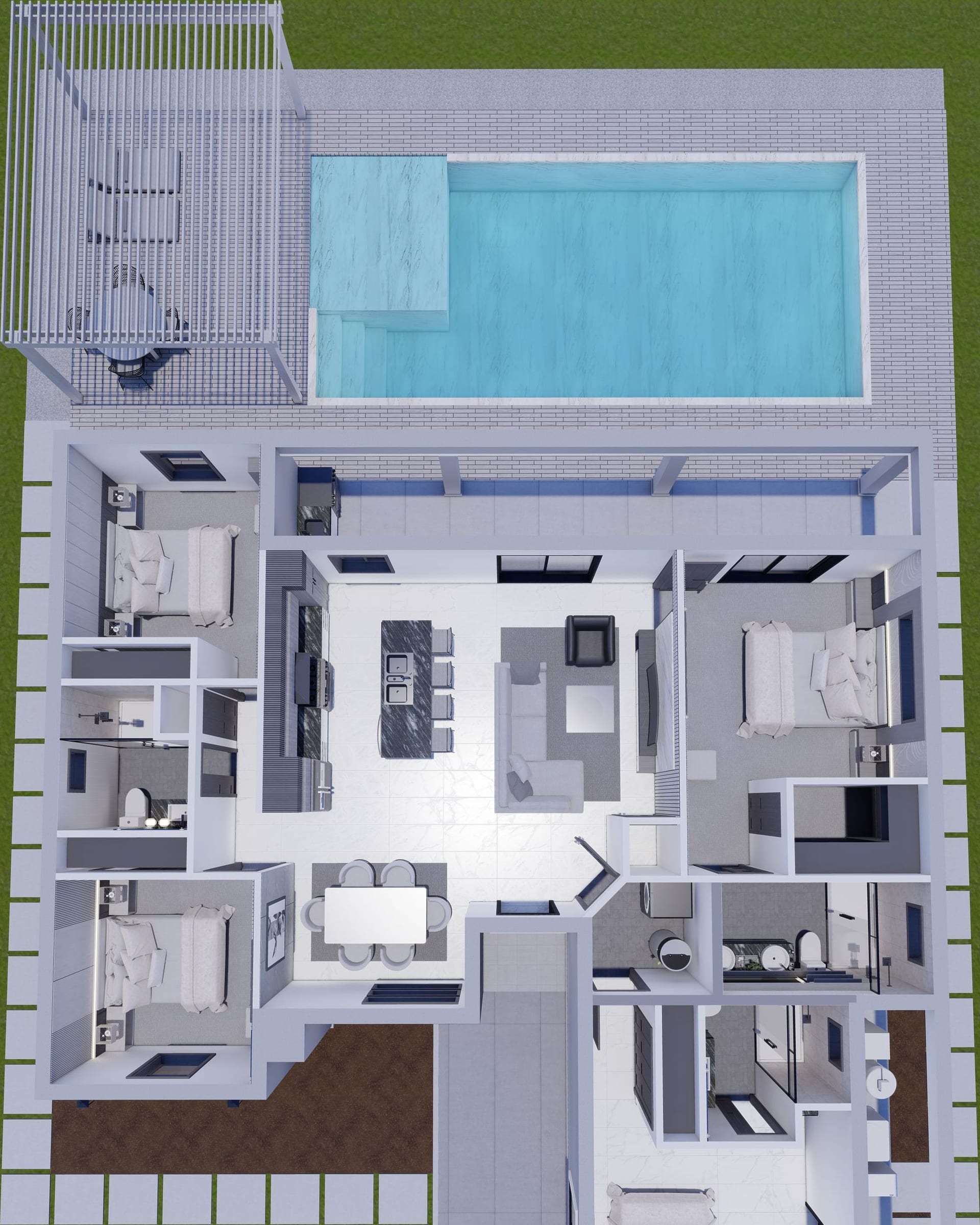 OTL M2 OP1 3D floor plan, top-down