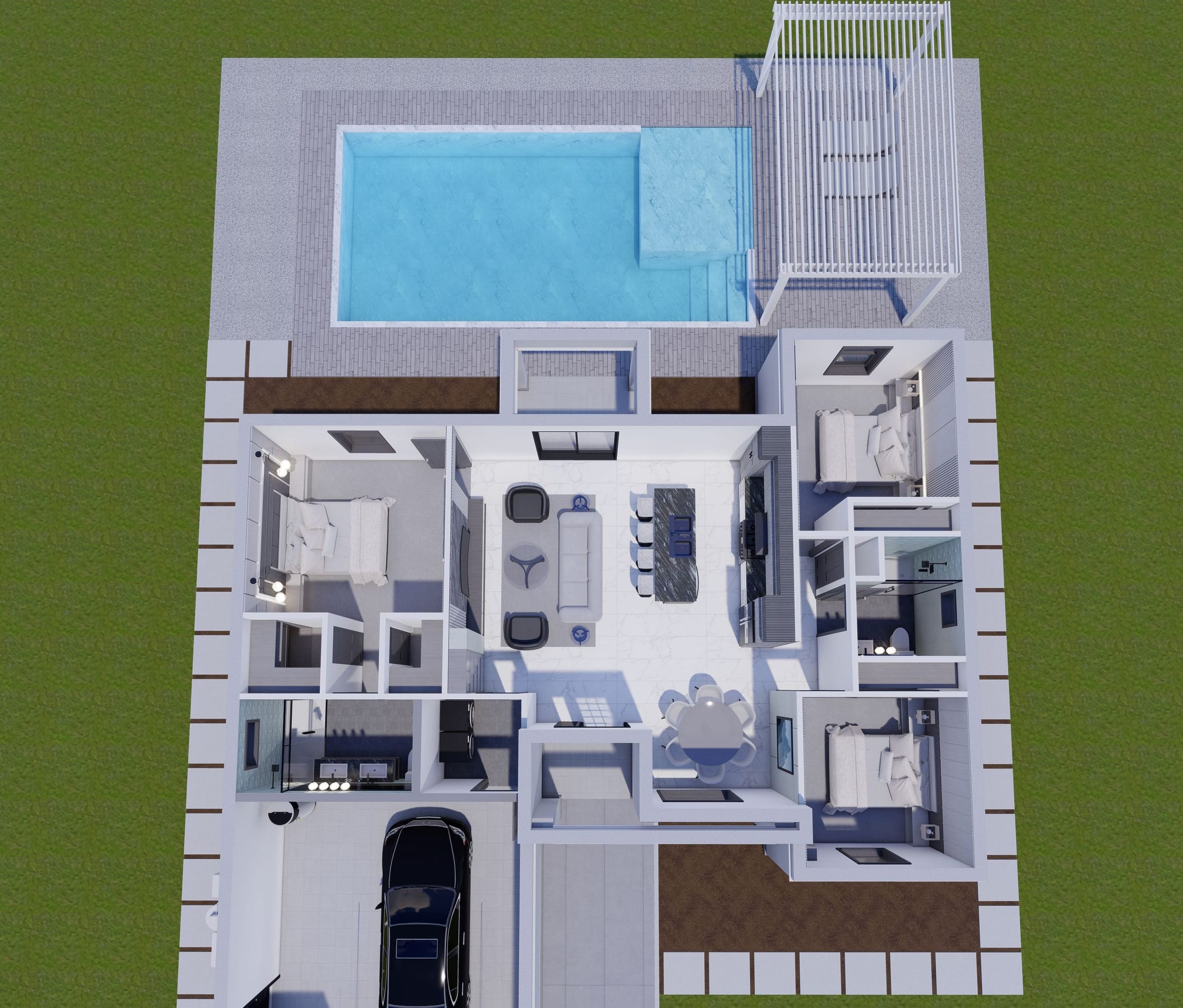 OTL M4 3D floor plan, top-down