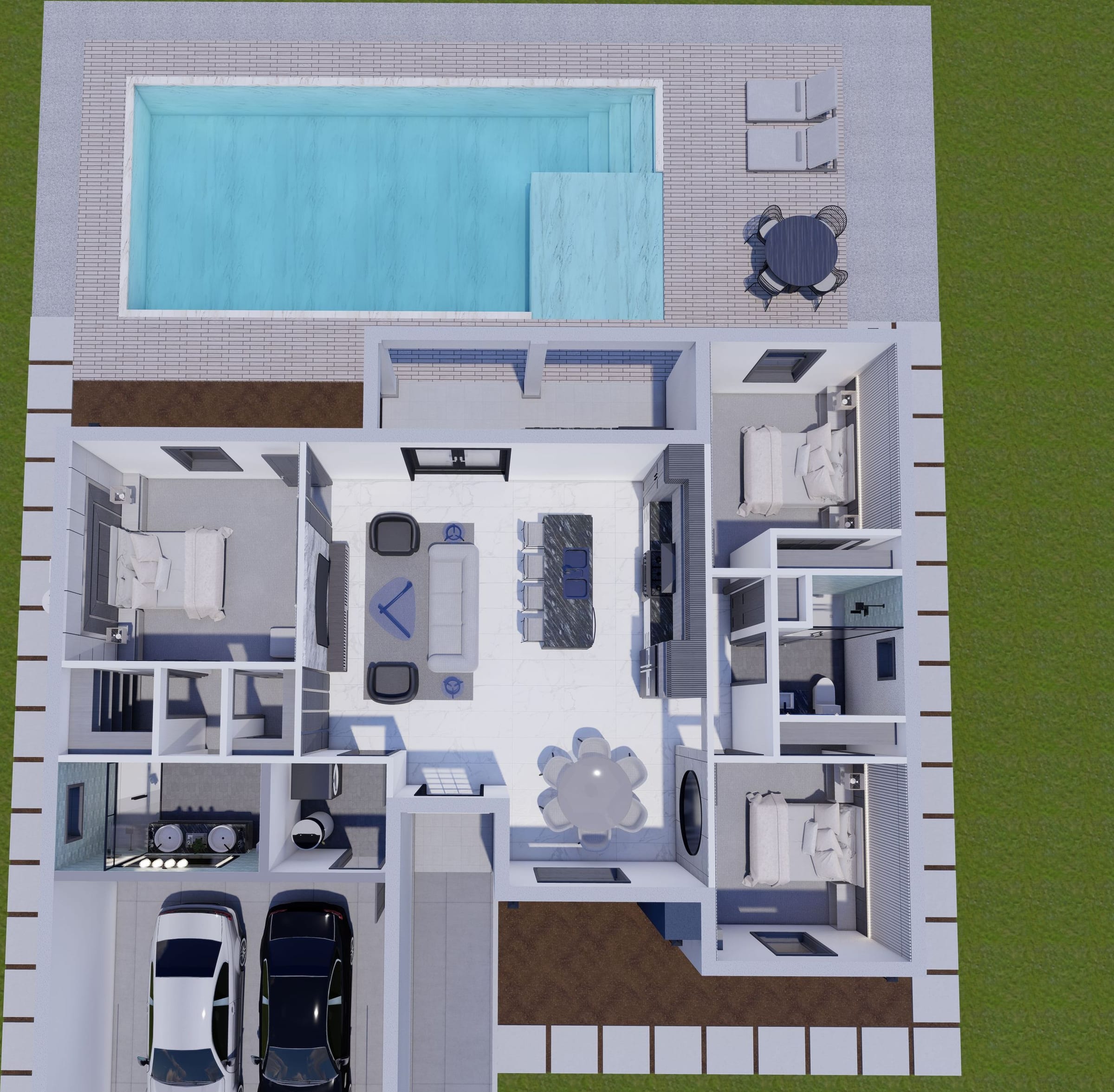 OTL M5 3D floor plan, top-down