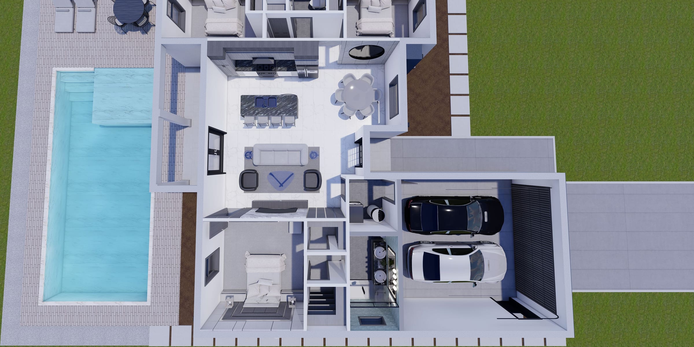 OTL M5 3D floor plan, side view