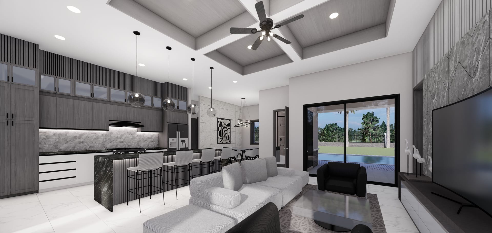 Perses living area, alternate view