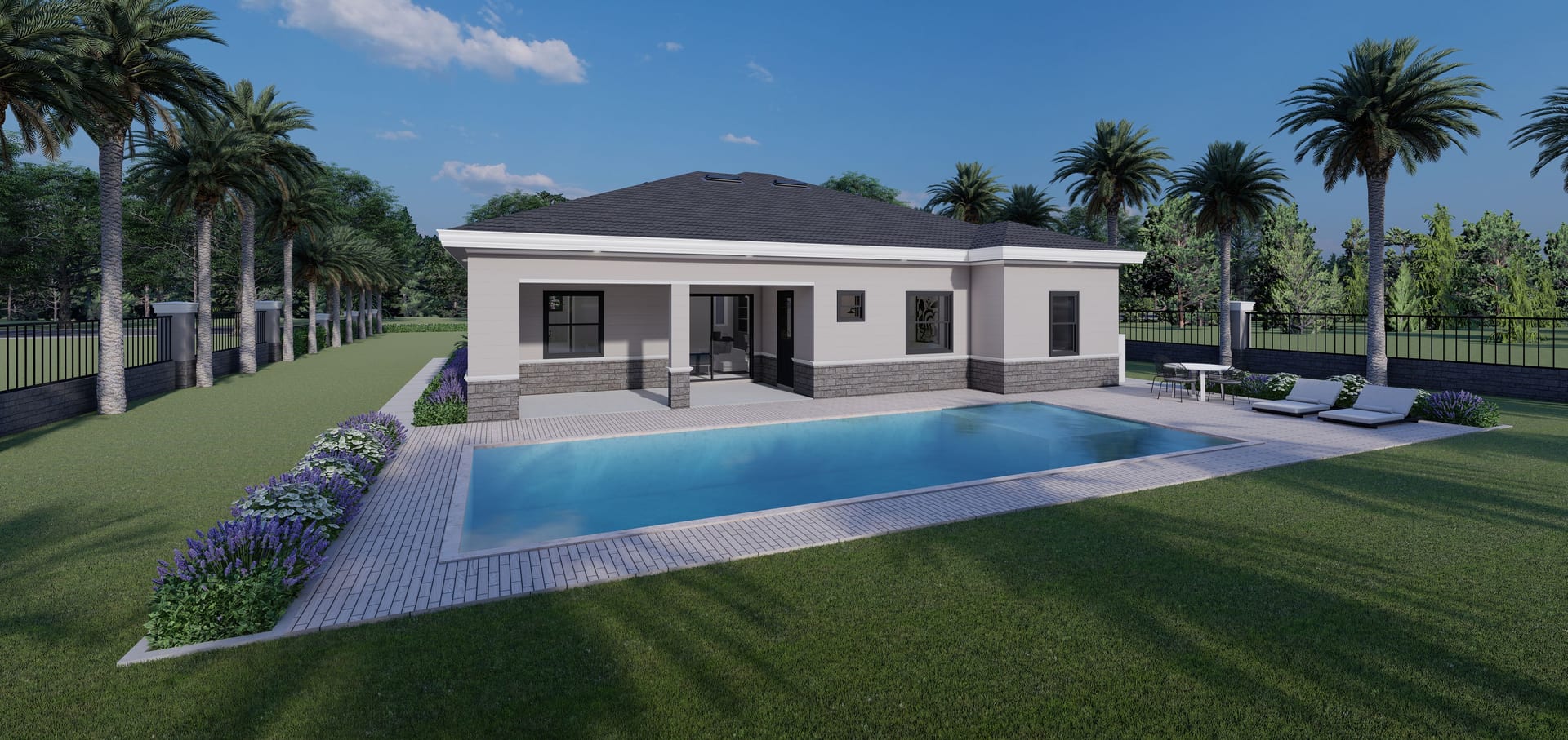 Perses rear facade