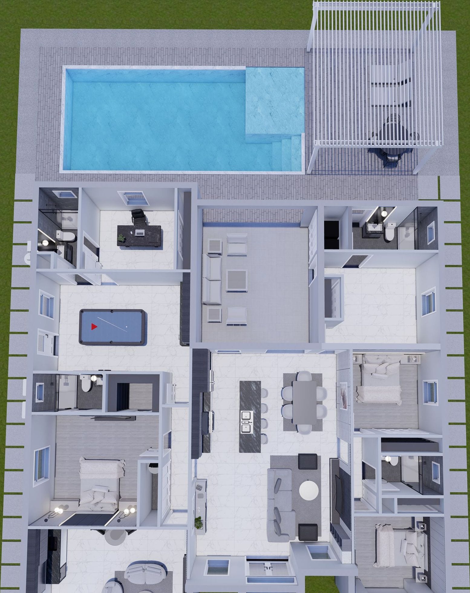 Phobos 3D floor plan, top-down