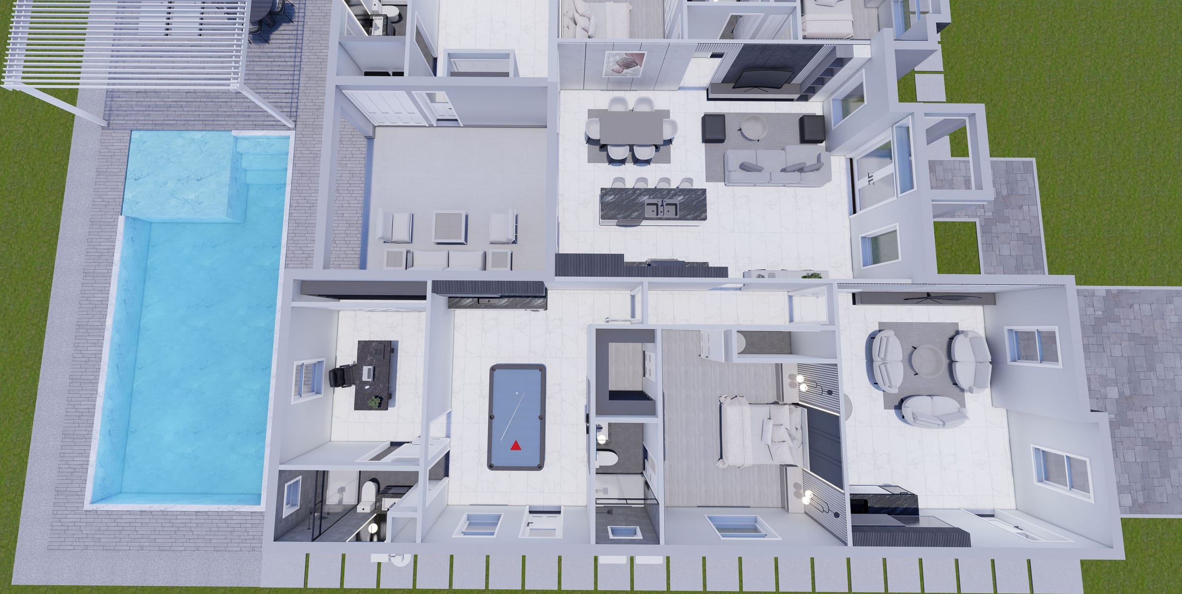 Phobos 3D floor plan, side view