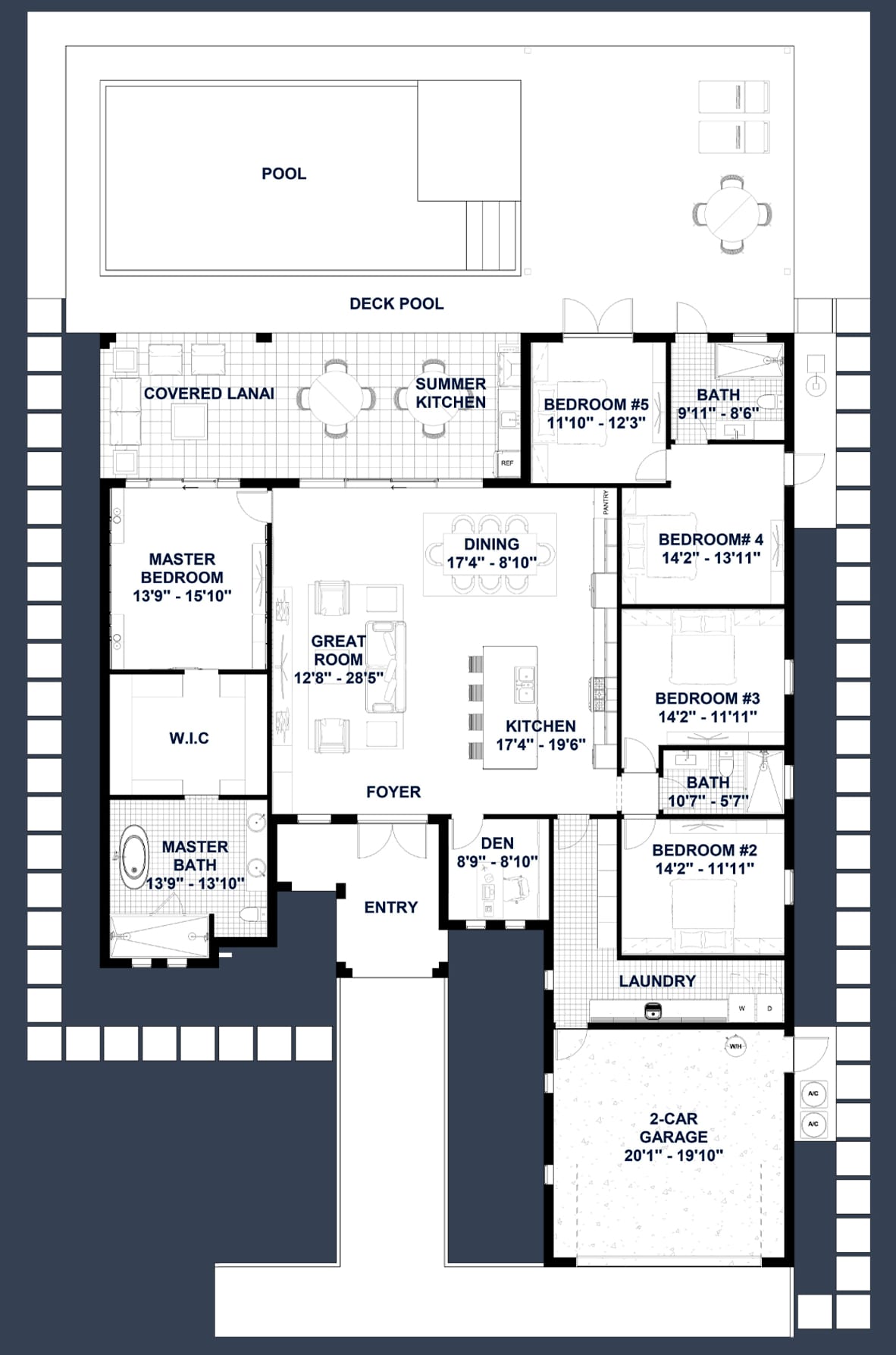 Phylonoe OP1 2D floor plan with dimensions
