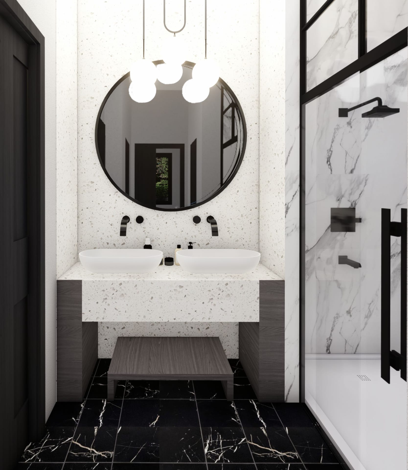 Picturesque master bath