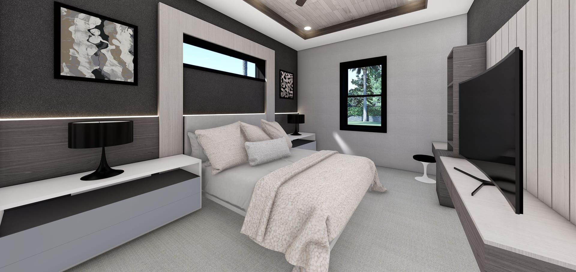 Picturesque master bedroom