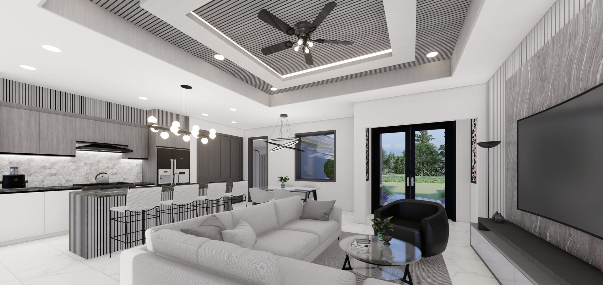 Plouton living area, alternate view