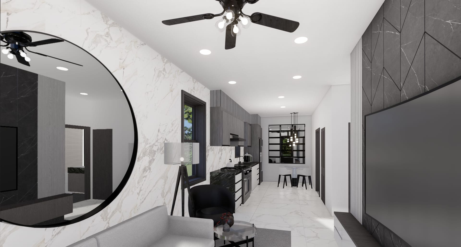 Prometheus living area, alternate view