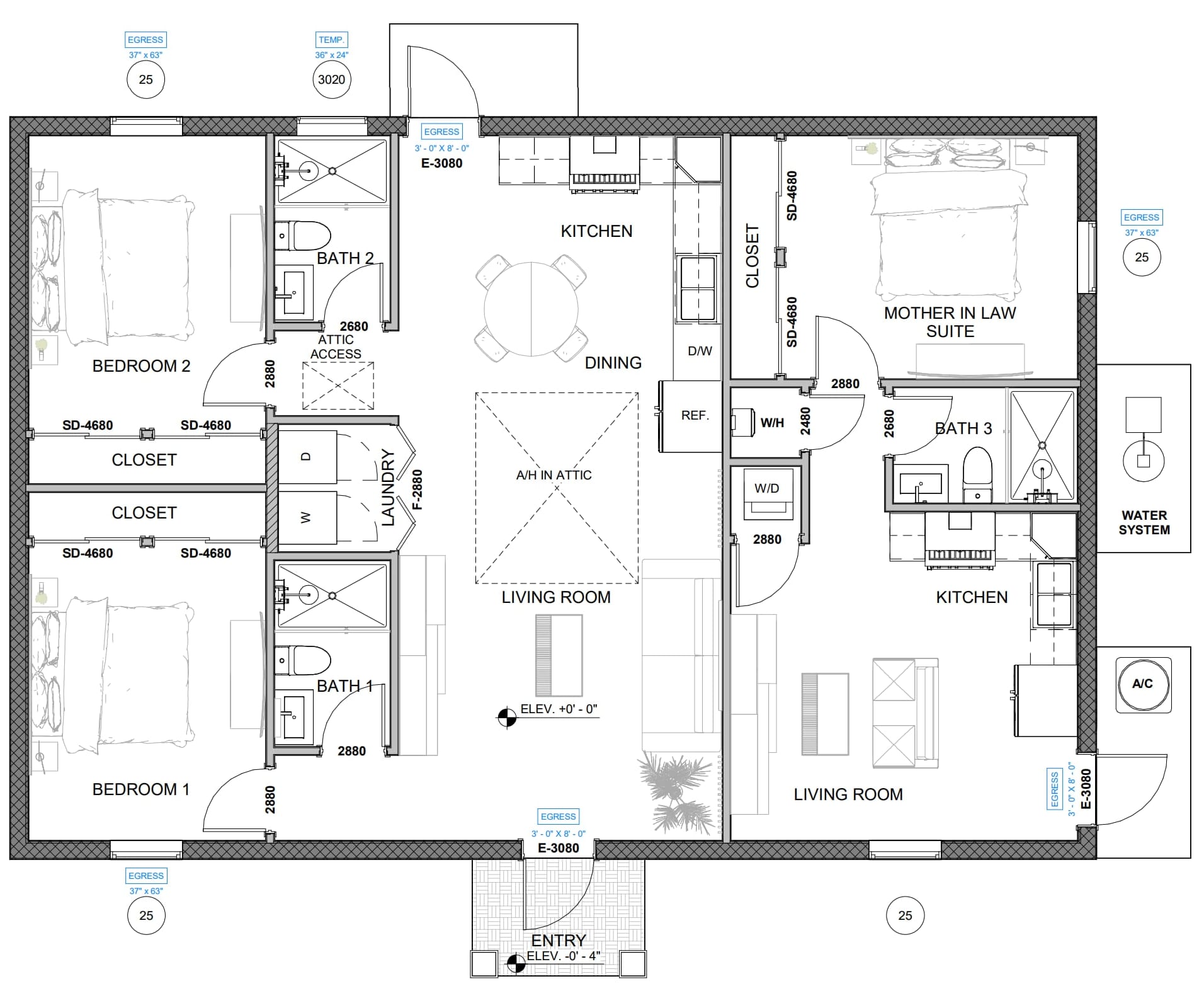 Pythia 2D floor plan with dimensions