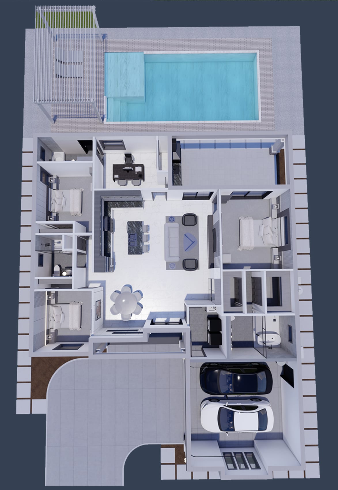 Sabazios 2D floor plan with dimensions