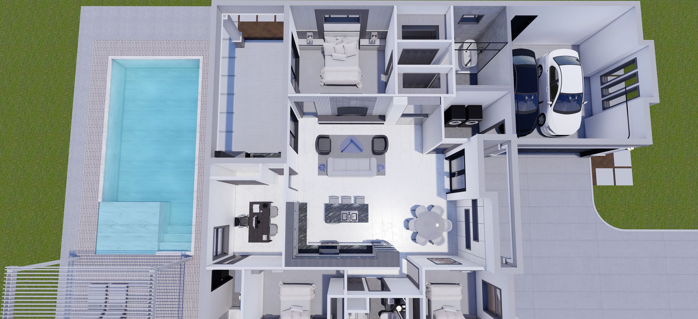 Sabazios 3D floor plan, side view