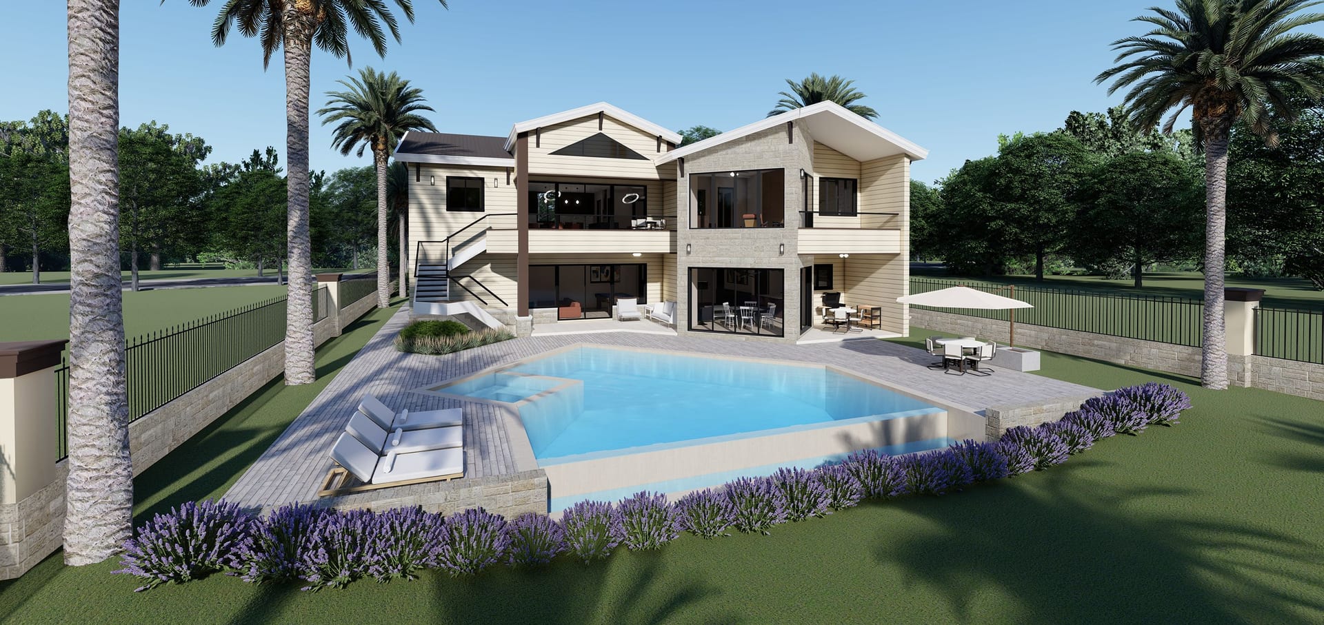 Skythes rear facade