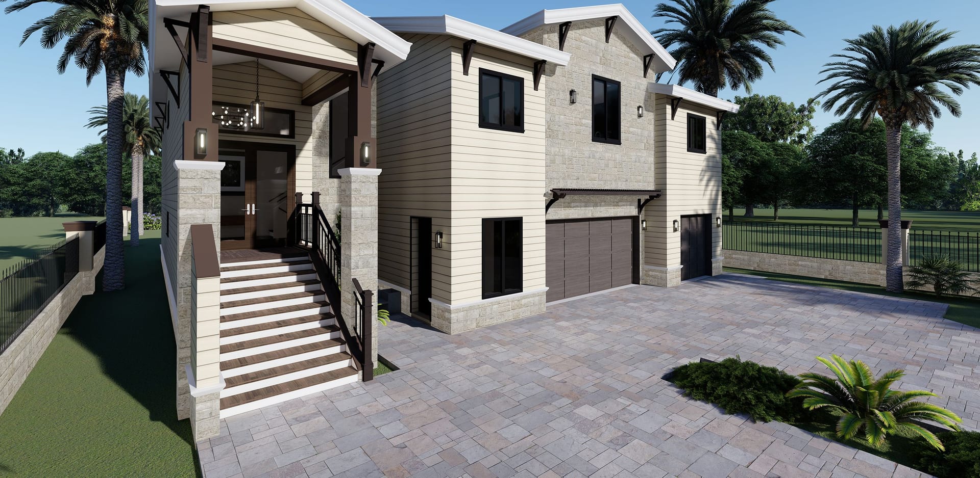 Skythes side-front facade