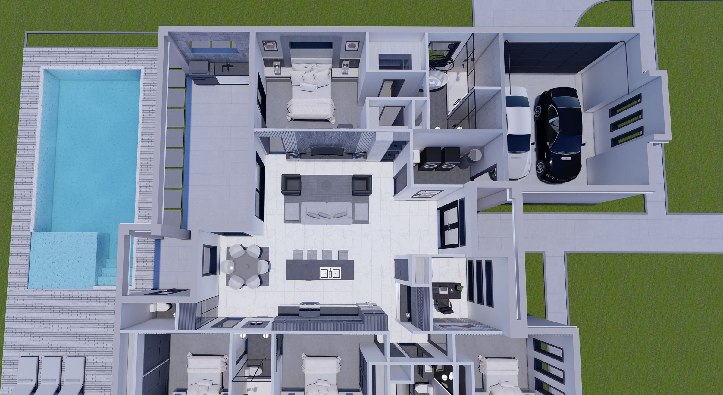Soter 3D floor plan, side view