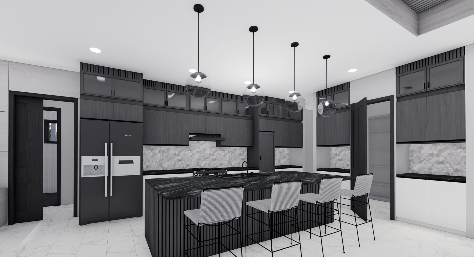 Styx M1 (3 Car Garage) kitchen