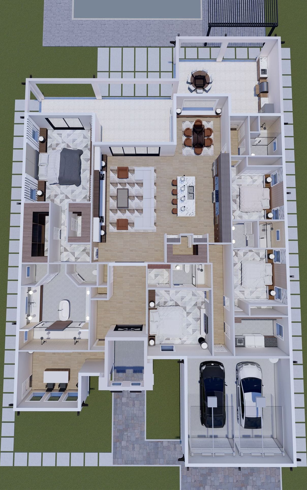Styx 3D floor plan, top-down