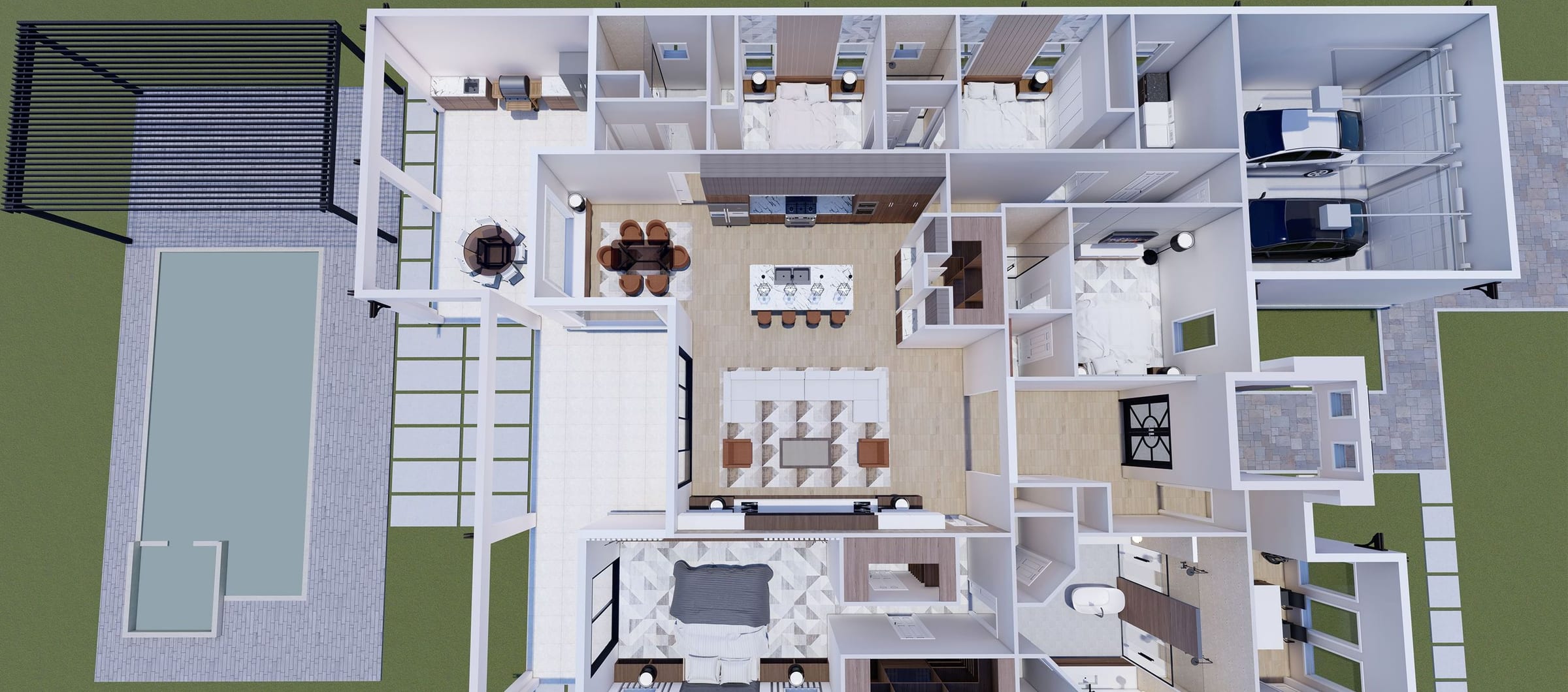 Styx 3D floor plan, side view