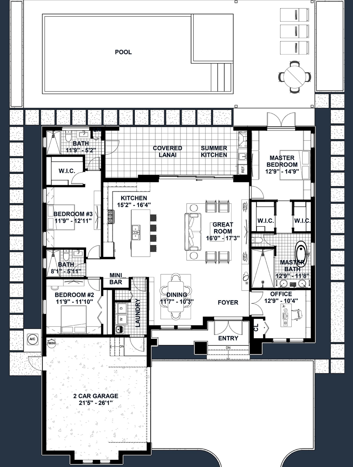 Talaus M2 2D floor plan with dimensions