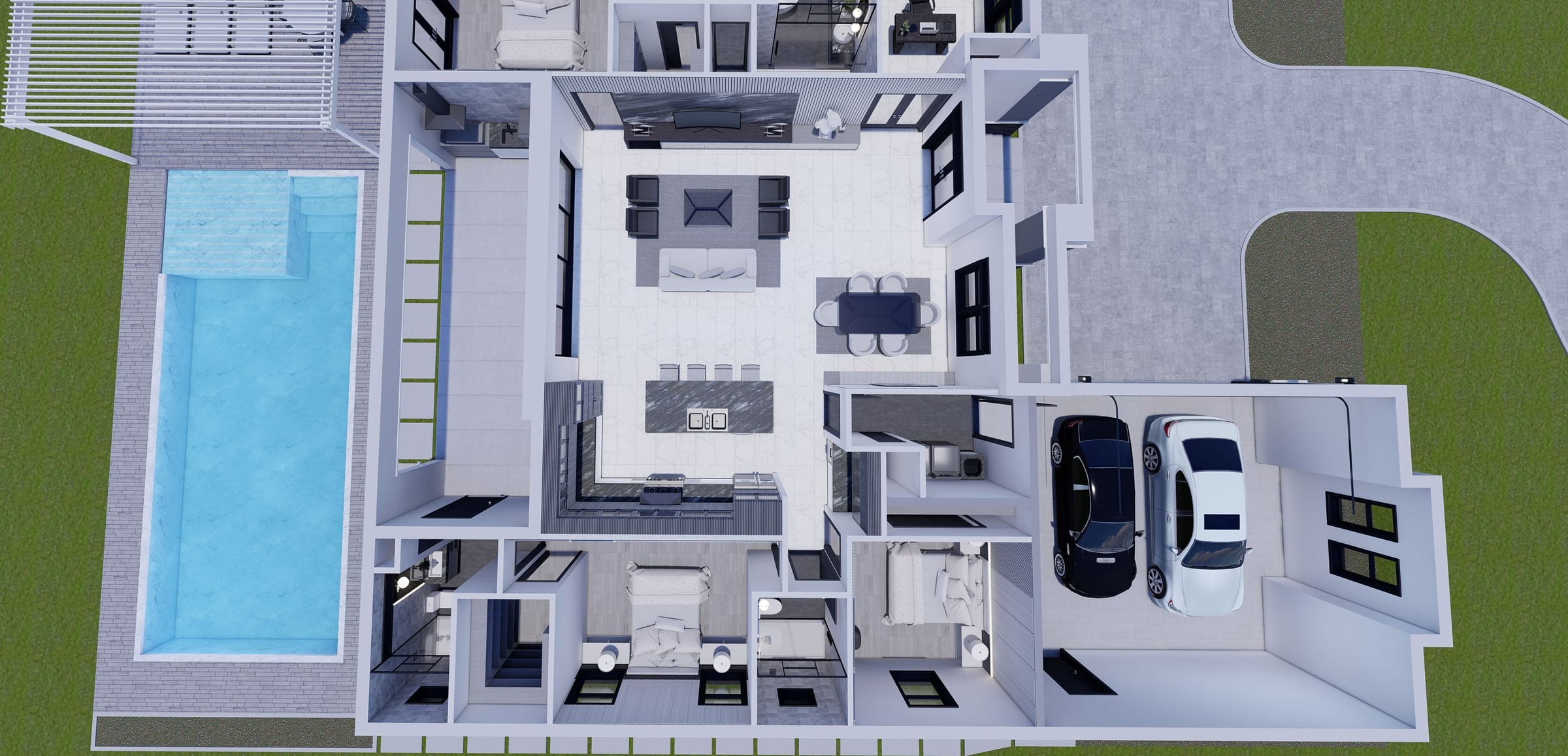 Talaus M2 3D floor plan, side view