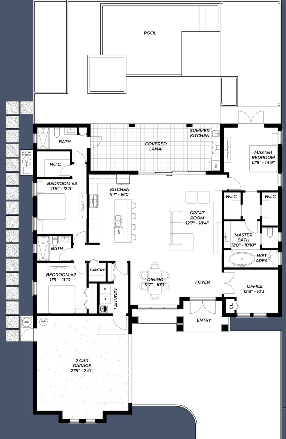 Talaus 2D floor plan with dimensions