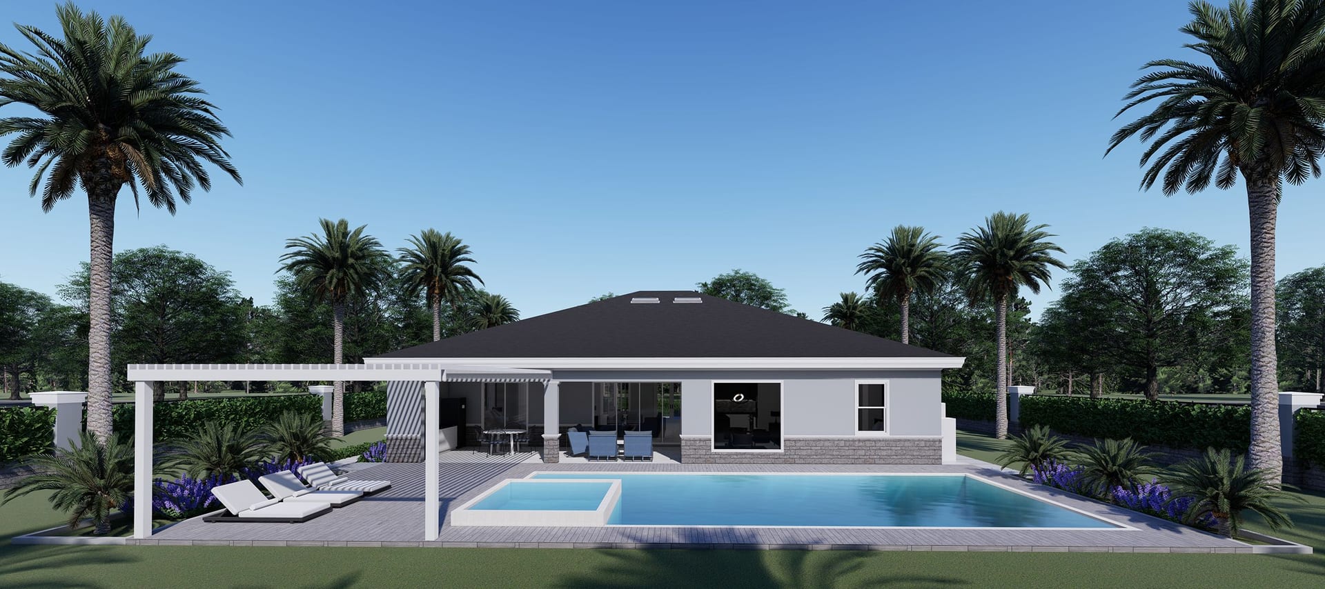 Telamon rear facade