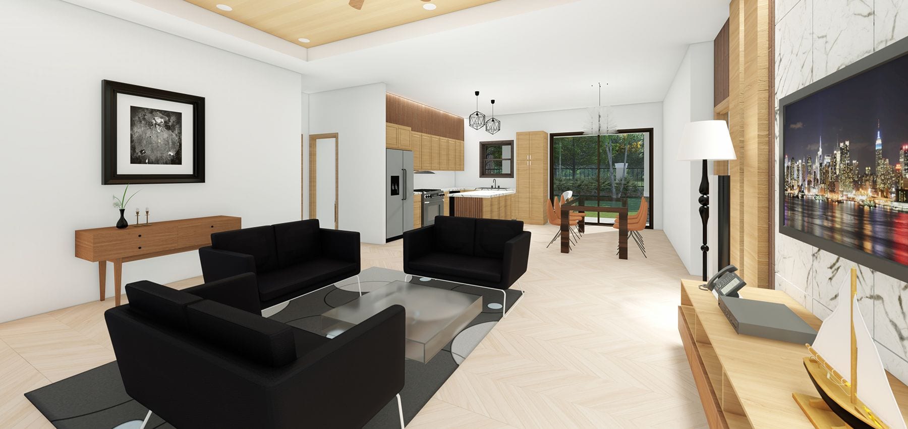 Thalassa living area, alternate view