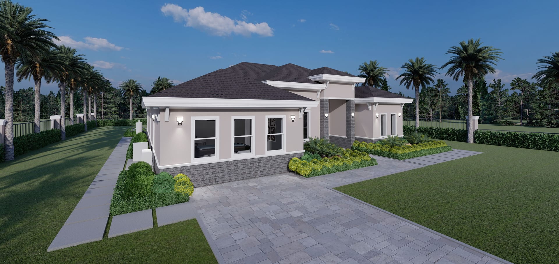Theia front-side facade