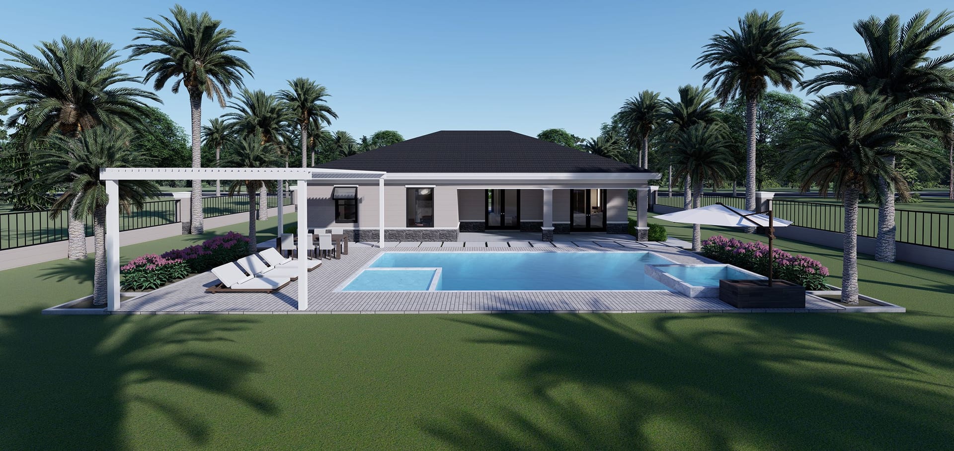 Yateras rear facade