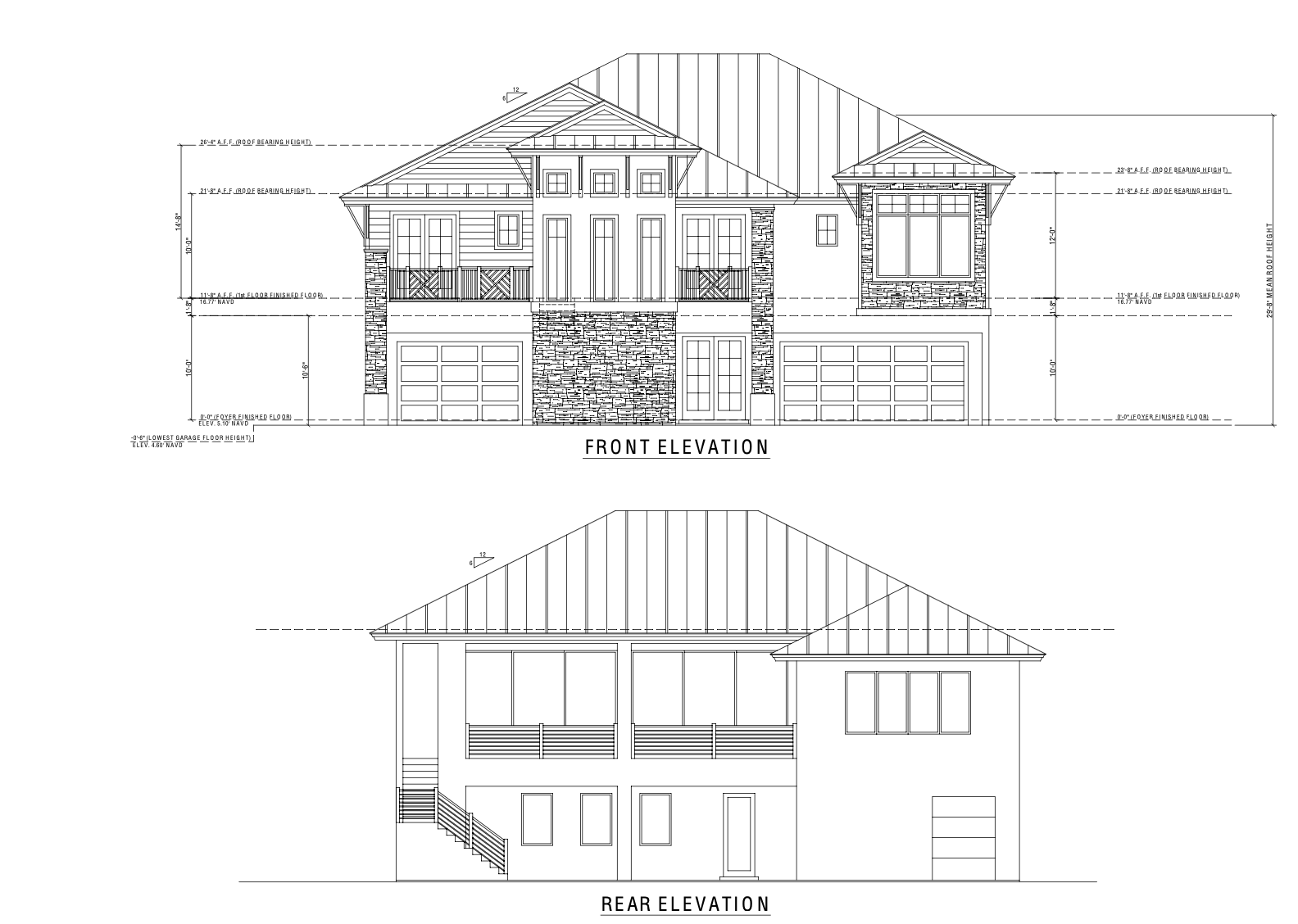 Esplanade architectural elevations